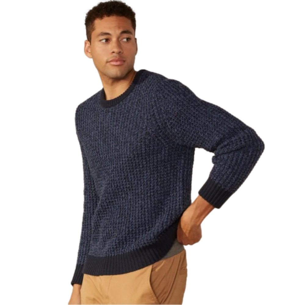 Up west men’s crew neck organic blend sweater size xlarge